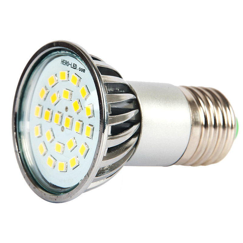 AC 100-130V/220-240V, Dimmable PAR16/R16 E26/E27 Long Neck LED Bulb, 4.8 Watts, Nearly 50W Equivalent, 5-Pack